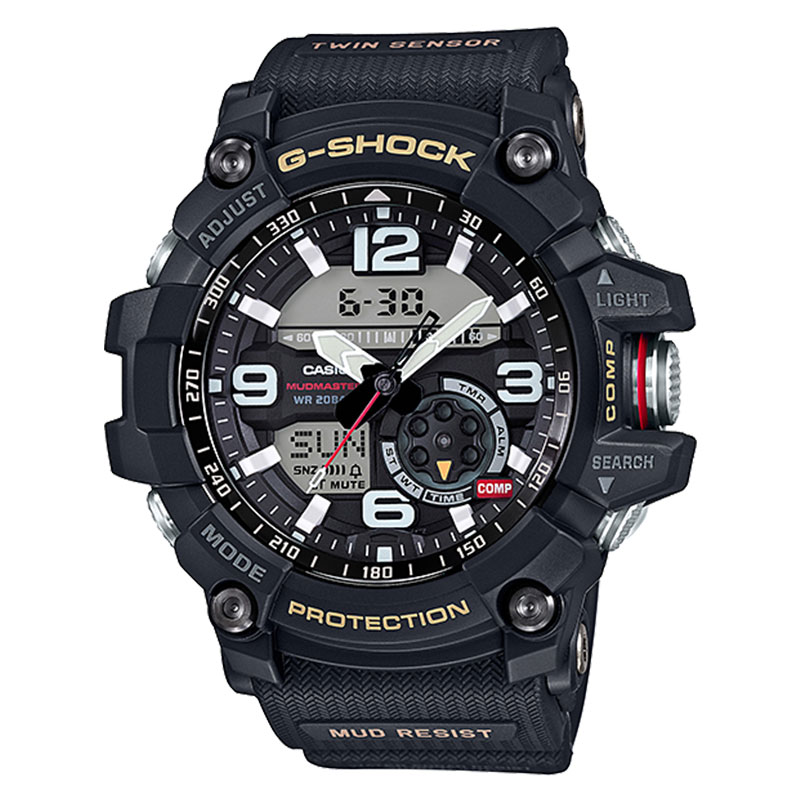 CASIO Jam Tangan Pria Casio G-Shock Mudmaster GG-1000-1ADR Master Of G-Land Black Dial Black Resin B