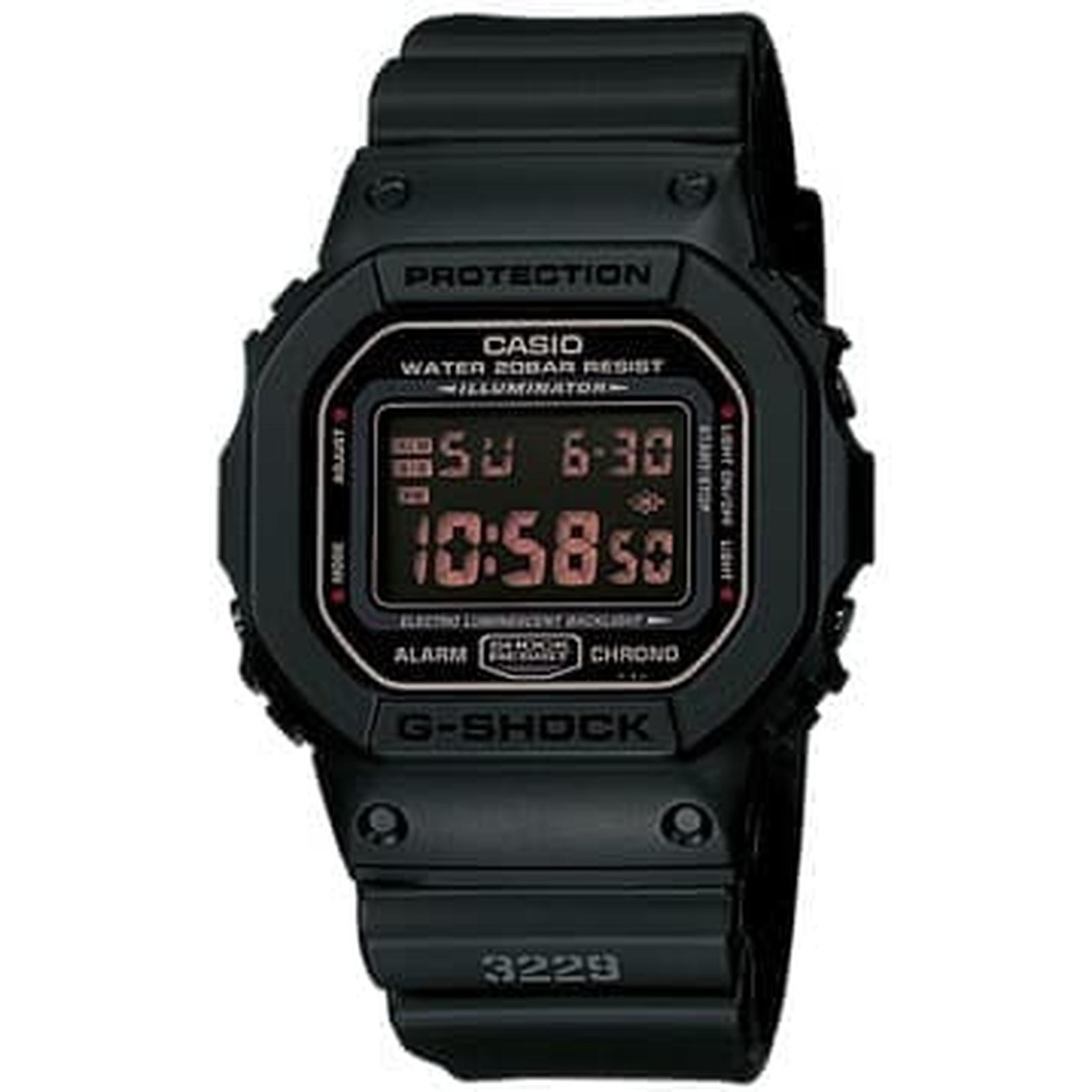 Casio G-Shock DW-5600MS-1DR Karet Hitam Cowok