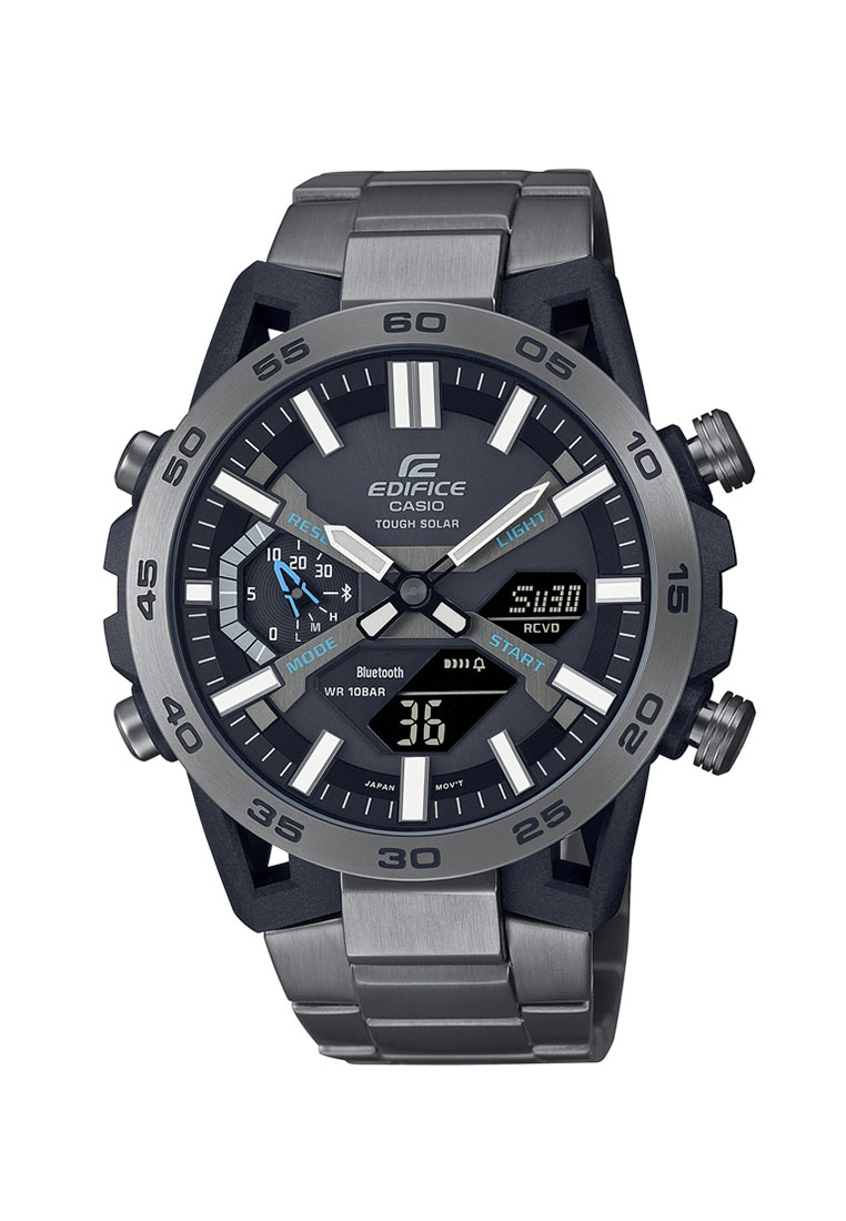 Casio EDIFICE Jam Tangan Pria - Black - Satainless Steel - ECB-2000DC-1ADF