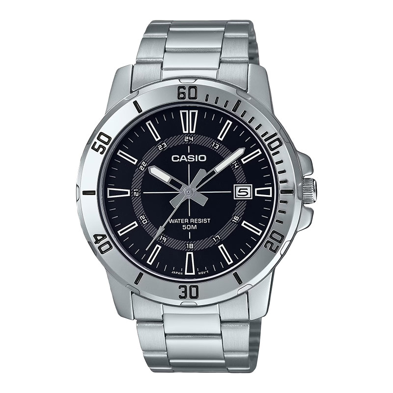 CASIO Jam Tangan Pria Analog Casio Standard MTP-VD01D-1CVUDF MTPVD01 MTP-VD01D Enticer Stainless Ste