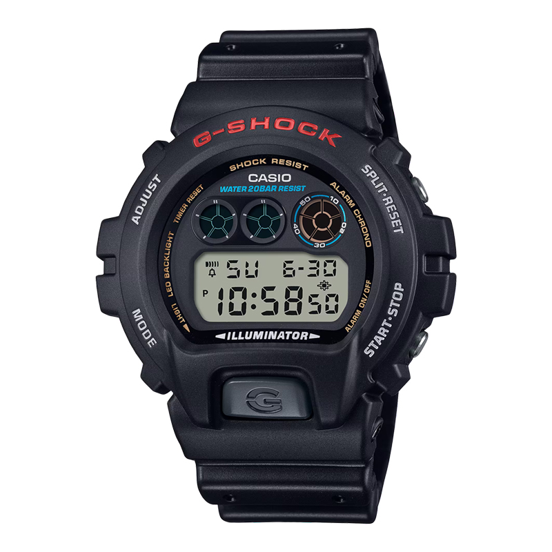 CASIO Jam Tangan Pria Casio G-Shock DW-6900U-1DR DW6900U DW-6900U Digital Dial Black Resin Band