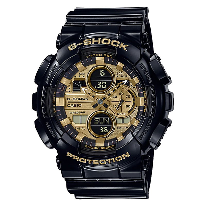 CASIO Jam Tangan Pria Casio G-Shock GA-140GB-1A1DR GA140GB GA-140GB Garish Color Series Gold Digital