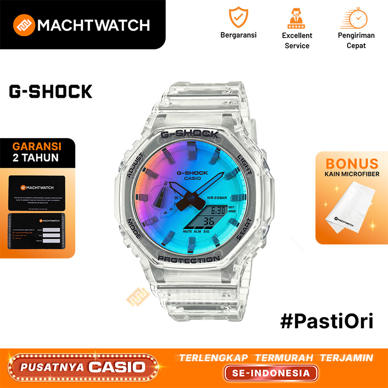 CASIO Jam Tangan Pria Casio G-Shock GA-2100SRS-7ADR CasiOak Iridescent Color Series Digital Analog D
