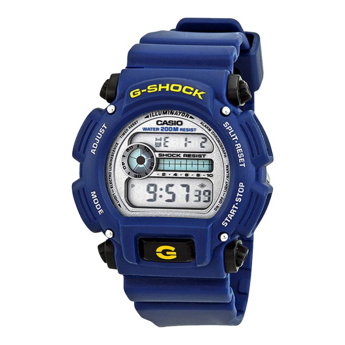 Casio G-Shock DW-9052-2VDR Karet Biru Cowok