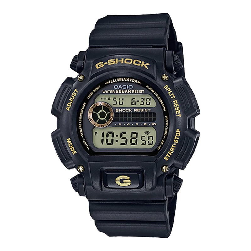 CASIO Jam Tangan Pria Digital Casio G-Shock DW-9052GBX-1A9DR DW-9052GBX DW9052GBX Black And Gold Bla