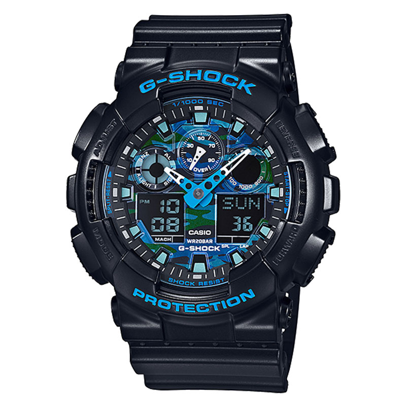 CASIO Jam Tangan Pria Casio G-Shock GA-100CB-1ADR GA100CB GA-100CB Standard Digital Analog Black Res