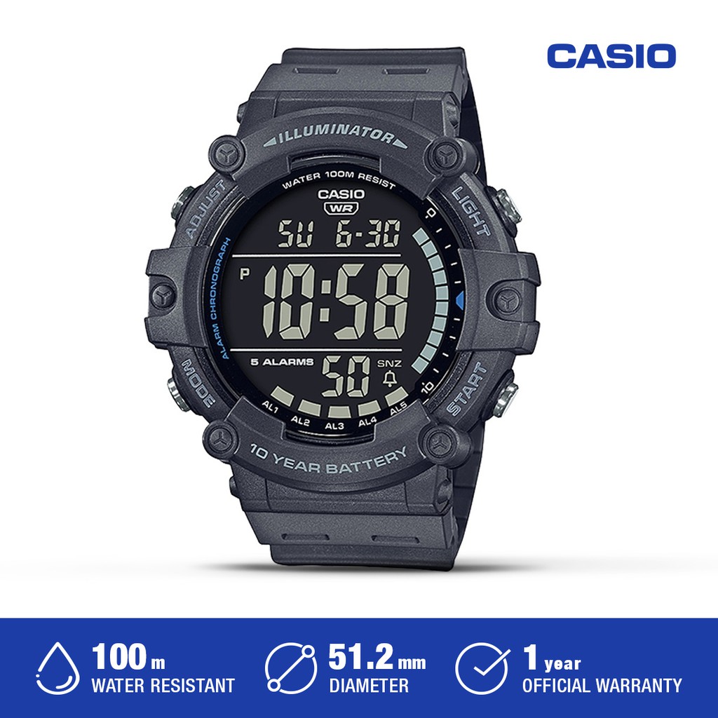 Casio Jam Tangan Pria Casio AE-1500WH-8BVDF Sport