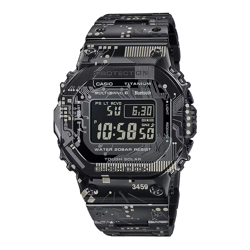 CASIO Jam Tangan Pria Casio G-Shock GMW-B5000TCC-1DR Tough Solar Full Metal Black Digital Dial Black