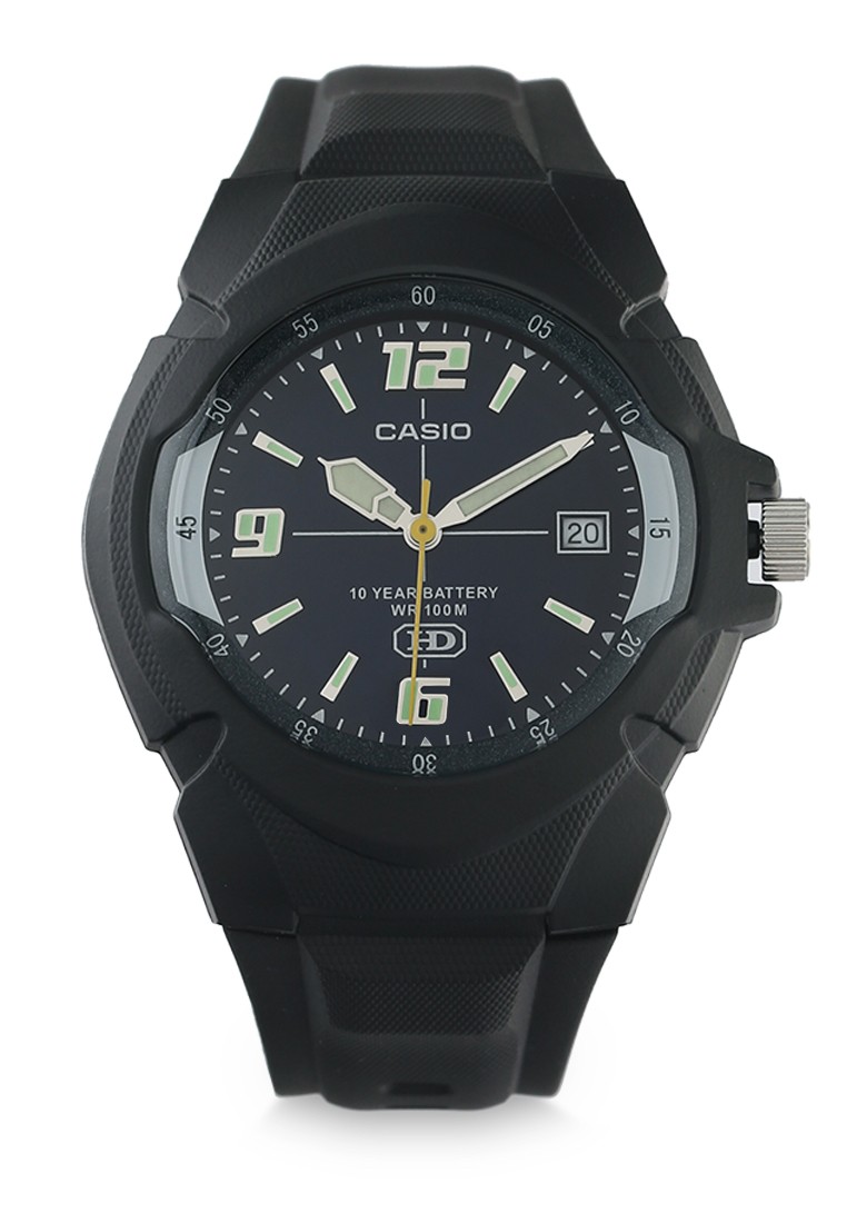Casio Jam Tangan Pria - Black Blue - Resin - MW-600F-2AVDF