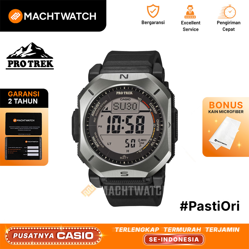 CASIO Jam Tangan Pria Casio Pro Trek PRW-69Y-1JF Duplex LCD Digital Dura Soft CNF Rubber Band (JDM)