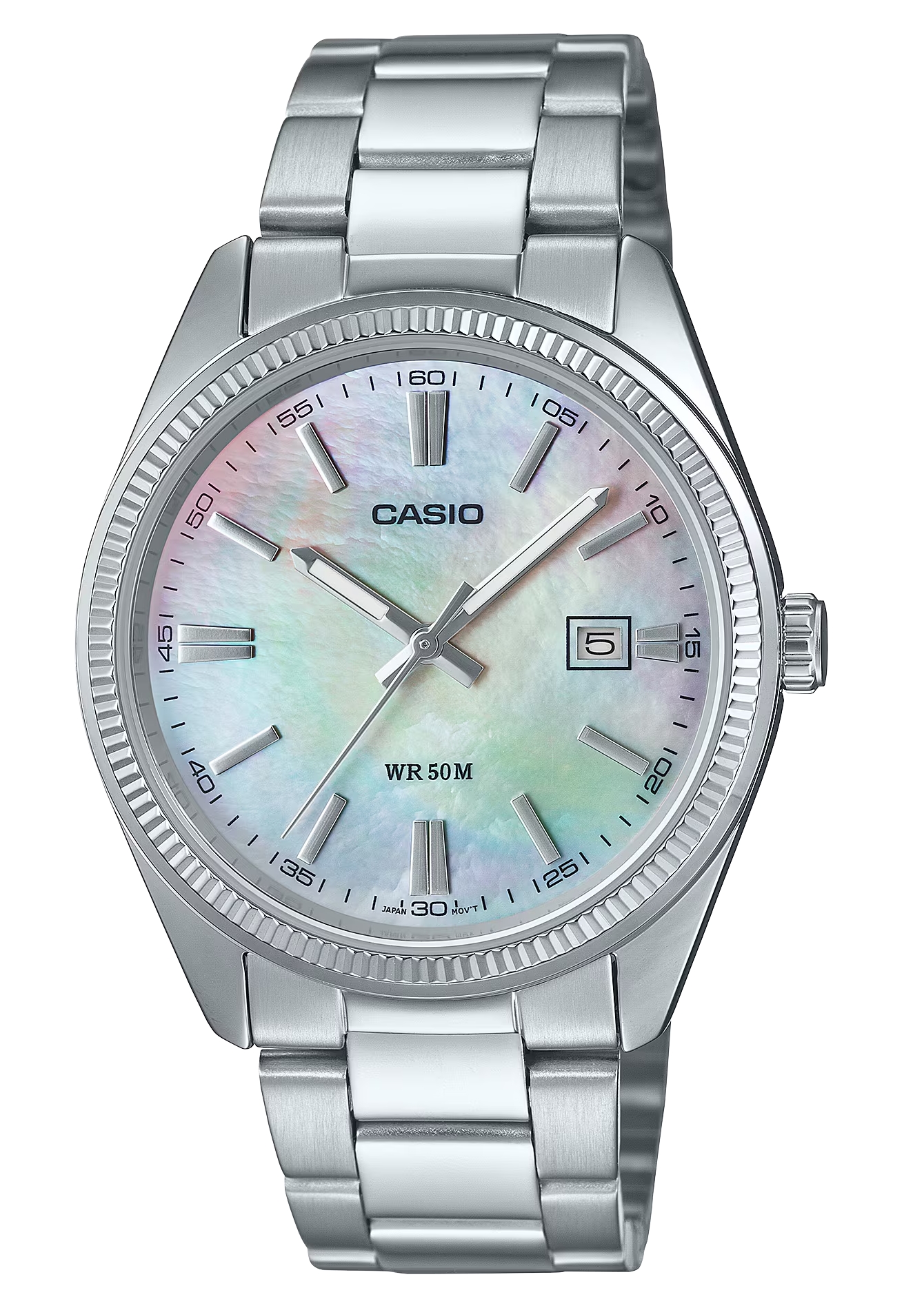 CASIO Men MTP-1302DS-7A Silver Stainless Steel