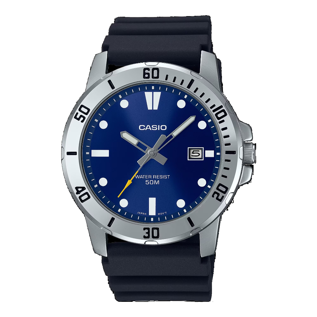 Casio Jam Tangan Analog Pria Original MTP-VD01-2EVUDF
