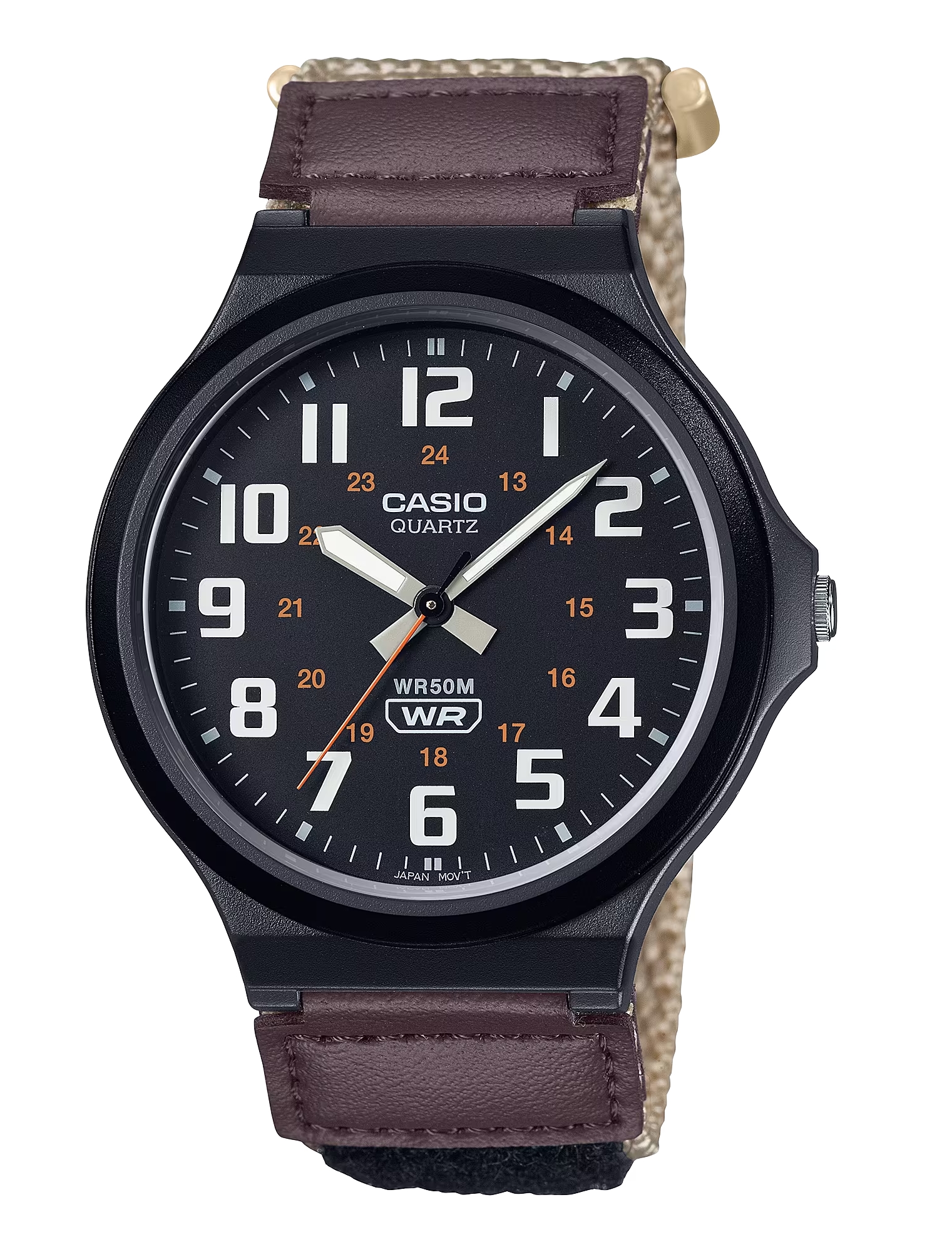 CASIO Men MMW-240B-5BV Canvas Strap Brown