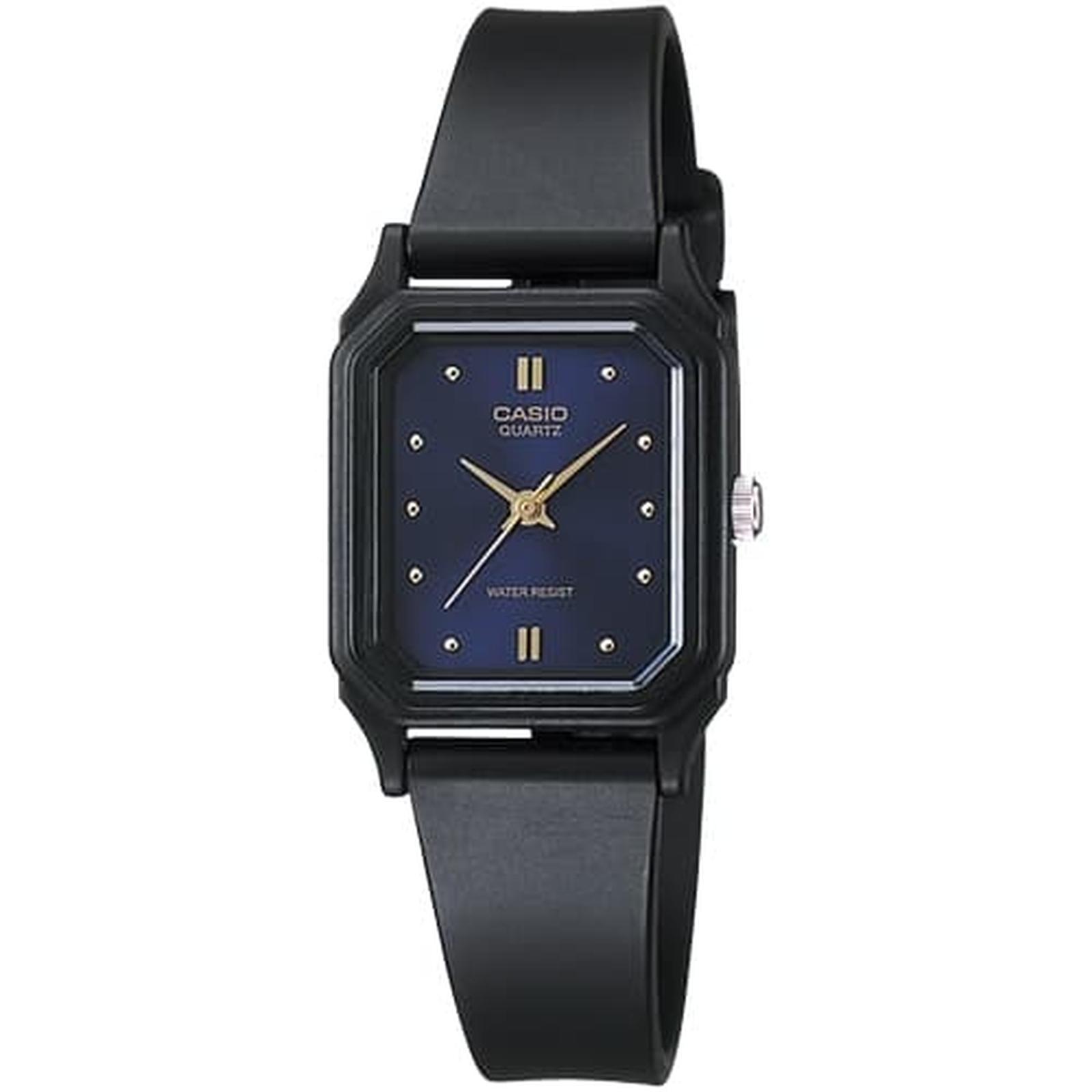 Casio LQ-142E-2ADF karet hitam cewek
