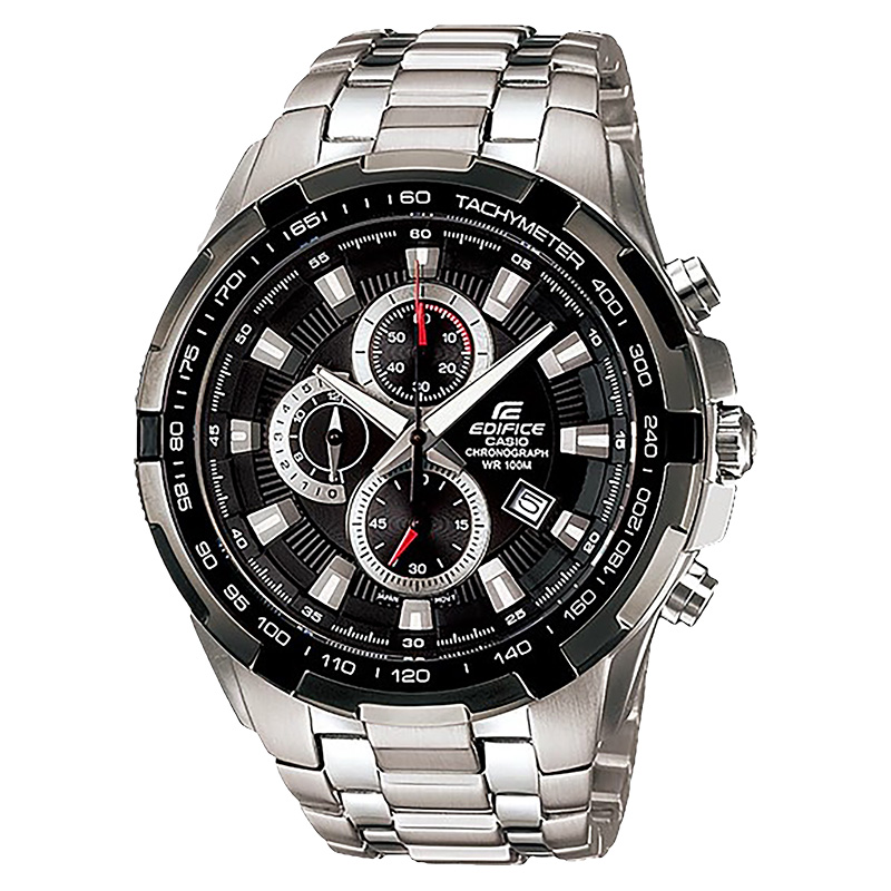 CASIO Jam Tangan Pria Casio Edifice EF-539D-1AVUDF Chronograph Black Dial Stainless Steel Band