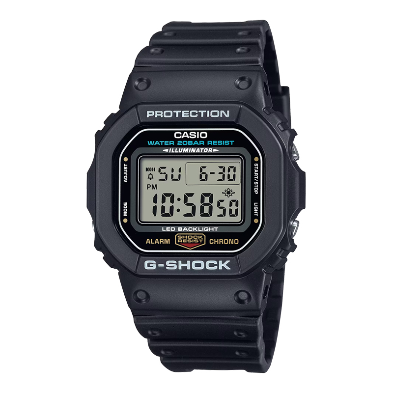 CASIO Jam Tangan Pria Casio G-Shock DW-5600UE-1JF DW5600 DW-5600UE Digital Dial Black Resin Band (JD
