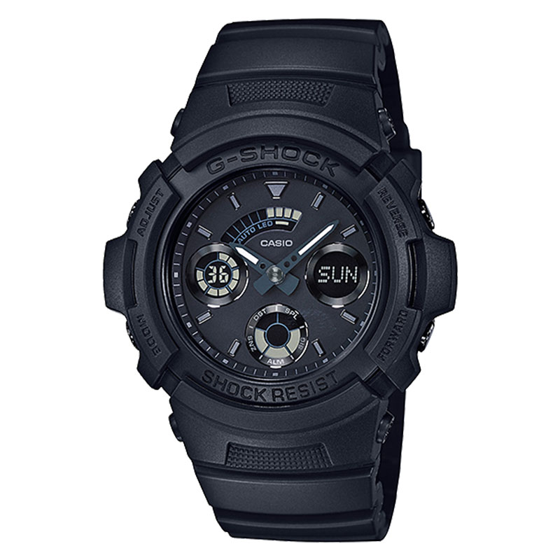 CASIO Jam Tangan Pria Analog Digital Casio G-Shock AW-591BB-1ADR AW591 Military Black Series Resin B