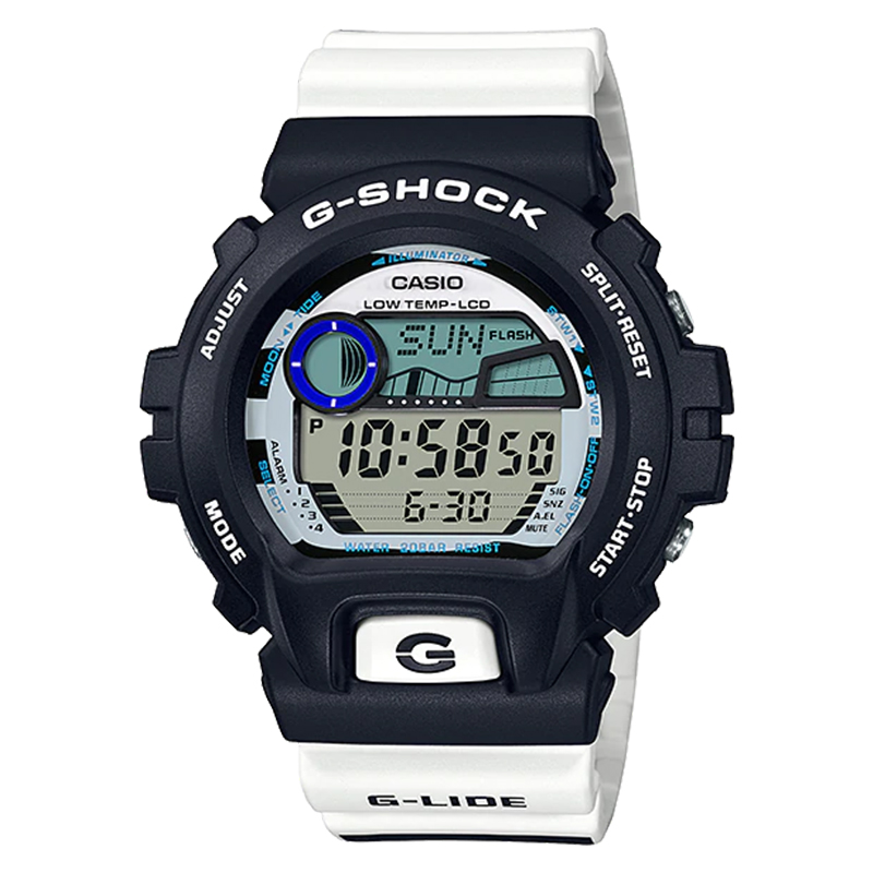 CASIO Jam Tangan Pria Casio G-Shock GLX-6900SS-1PR G-Lide Digital Dial White Resin Band
