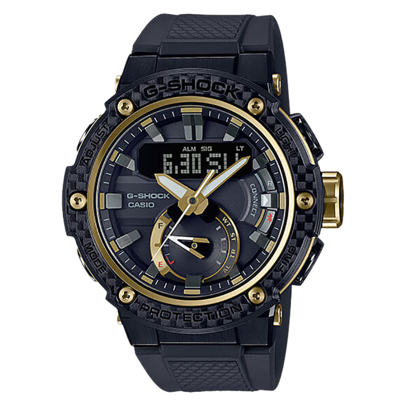 CASIO Jam Tangan Pria Casio G-Shock G-Steel GST-B200X-1A9JF Digital Analog Dial Black Resin Band (JD
