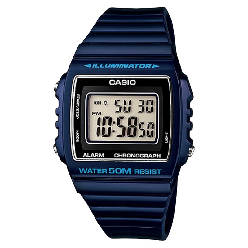 CASIO Jam Tangan Casio Standar W-215H-2AVDF W215 W-215HAlarm Chrono WR 50M
