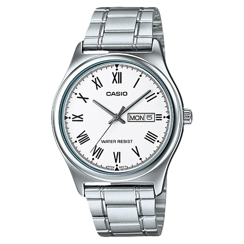 CASIO Jam Tangan Pria Analog Casio Standard MTP-V006D-7BUDF MTPV006 MTP-V006D Stainless Steel Band