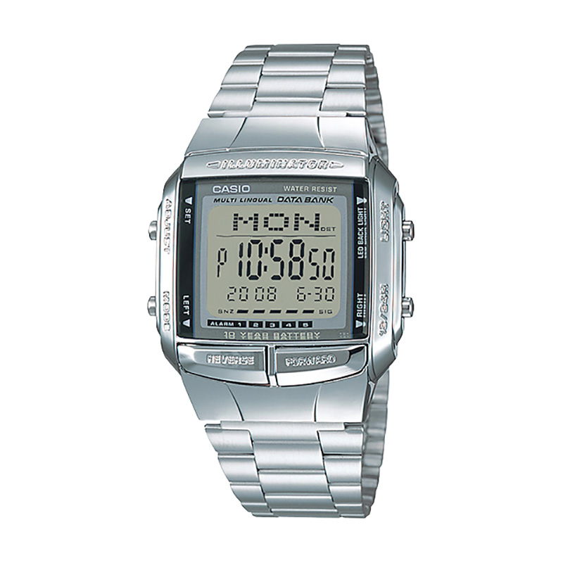 CASIO Jam Tangan Unisex Digital Casio Standard DB-360-1ADF DB360 Stainless Steel Band
