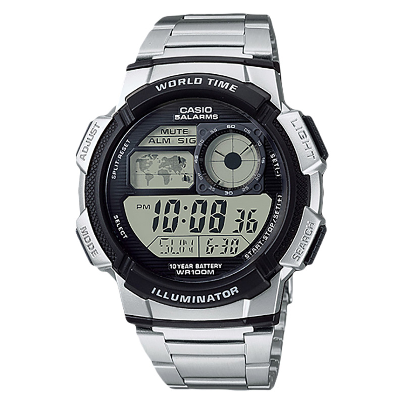 CASIO Jam Tangan Pria Casio Standard AE-1000WD-1AVDF AE1000 AE-1000W Stainless Steel Band