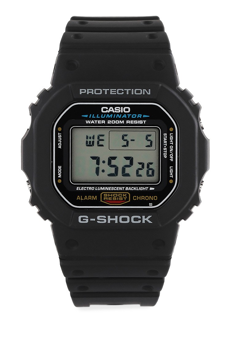 Casio G-SHOCK Jam Tangan Pria - Black - Silicon - DW-5600E-1VDF