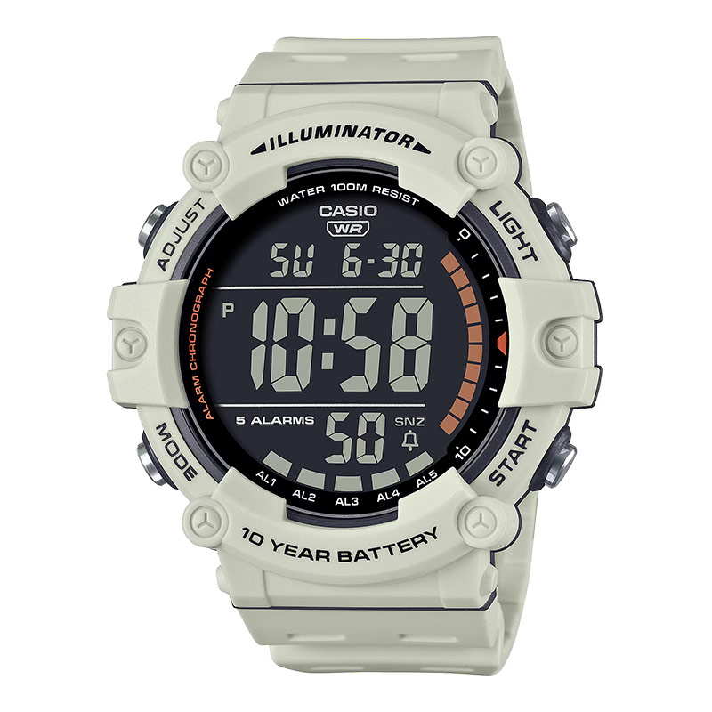 CASIO Jam Tangan Pria Casio Standard AE-1500WH-8B2VDF AE1500 AE-1500WH White Resin Band