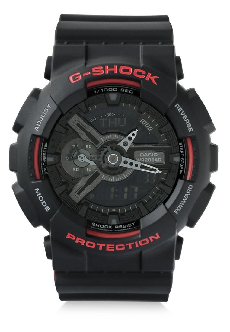 Casio G-SHOCK Jam Tangan Pria - Black Red - Resin - GA-110HR-1ADR