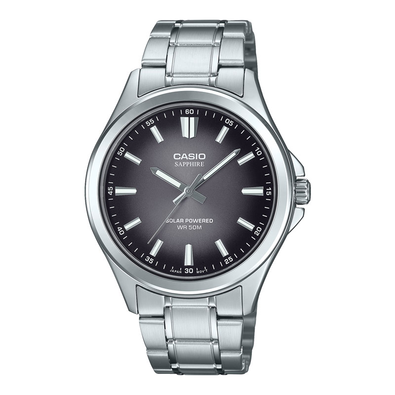 CASIO Jam Tangan Pria Casio General MTS-RS100D-1AVDF MTSRS100D MTS-RS100D Black Dial Stainless Steel
