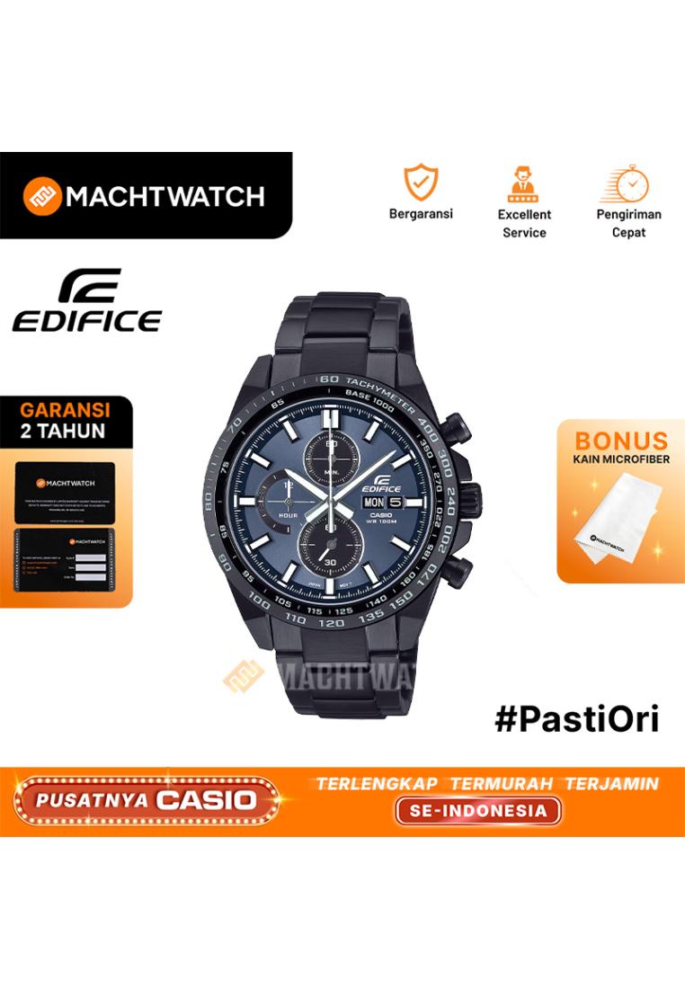 CASIO Jam Tangan Pria Casio Edifice EFR-574DC-2AVUDF Chronograph Blue Dial Black Stainless Steel Ban