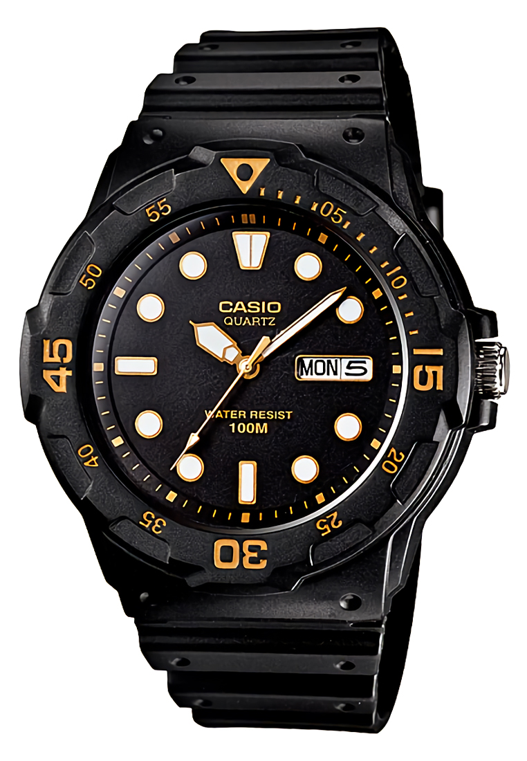 Casio - Jam Tangan Pria - Black - Resin Strap - MRW-200H-1EV
