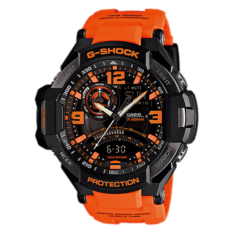 CASIO Jam Tangan Pria Casio G-Shock Gravitymaster GA-1000-4ADR G-Aviation Twin Sensor Digital Compas