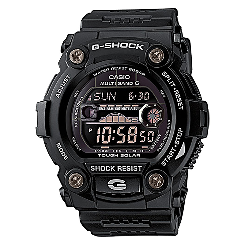 CASIO Jam Tangan Pria Casio G-Shock GW-7900B-1ER Men Tough Solar Digital Dial Black Resin Band