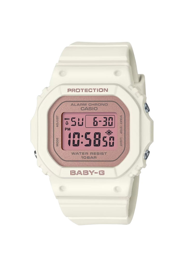 Casio BABY-G Jam Tangan Wanita - White Pink - Resin - BGD-565SC-4DR