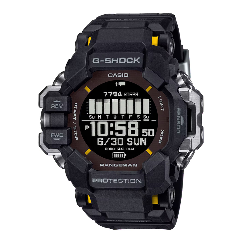 CASIO Jam Tangan Pria Casio G-Shock GPR-H1000-1DR Rangeman Master Of G-Land Digital Dial Black Resin
