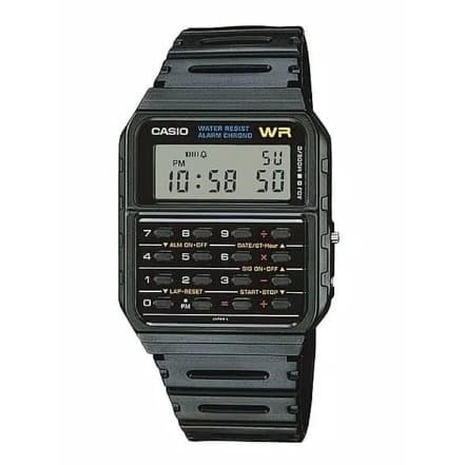 Casio CA-53W-1Z Karet Hitam Cowok