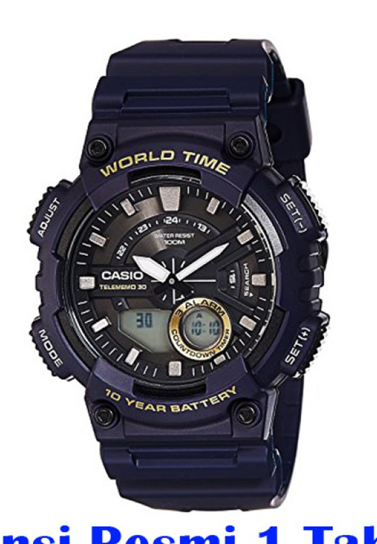 CASIO AEQ-110W-2AVDF WATER RESISTANT 100M RESIN BAND