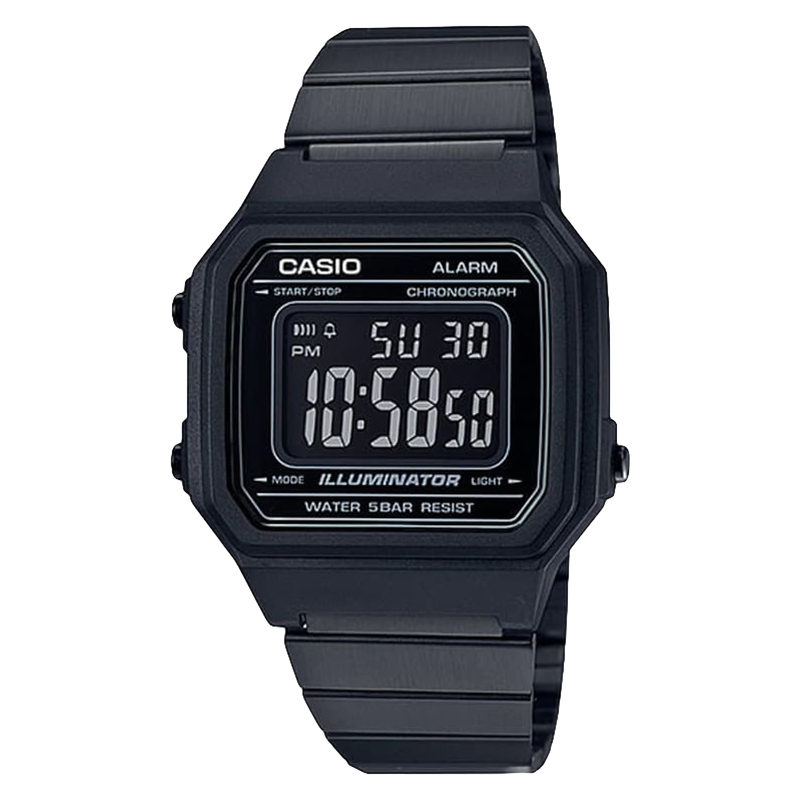 CASIO Jam Tangan Pria Digital Casio Standard B650WB-1BDF B650 Stainless Steel Strap