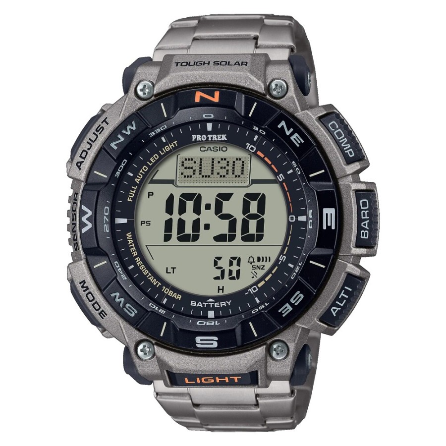Casio G-Shock PRG-340T-7DR Silver Ring Hitam Cowok