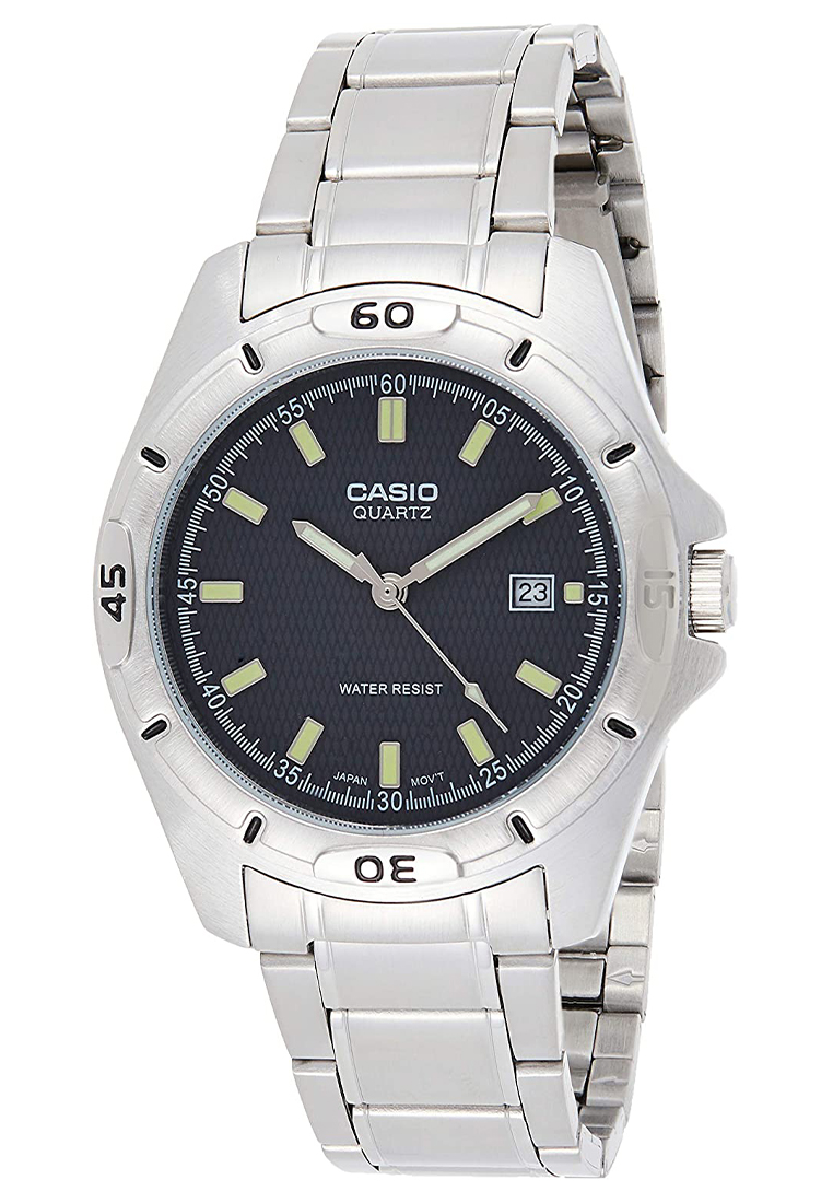 Casio - Jam Tangan Pria - Silver - Stainless Steel Bracelet - MTP-1244D-8ADF