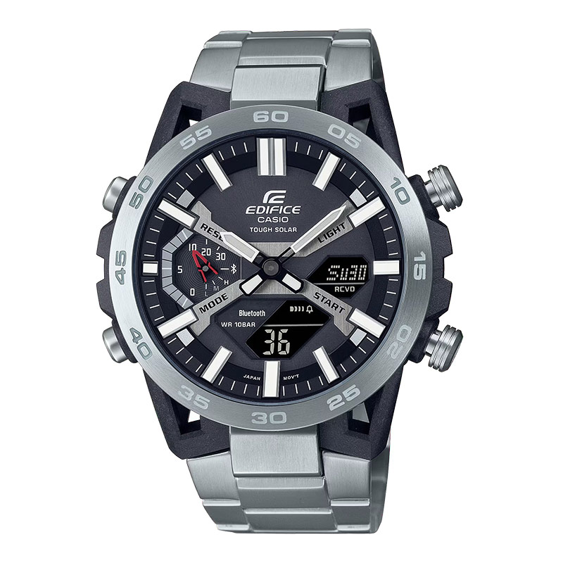 CASIO Jam Tangan Pria Casio Edifice ECB-2000D-1ADF Men The Sospensione Digital Analog Dial Stainless