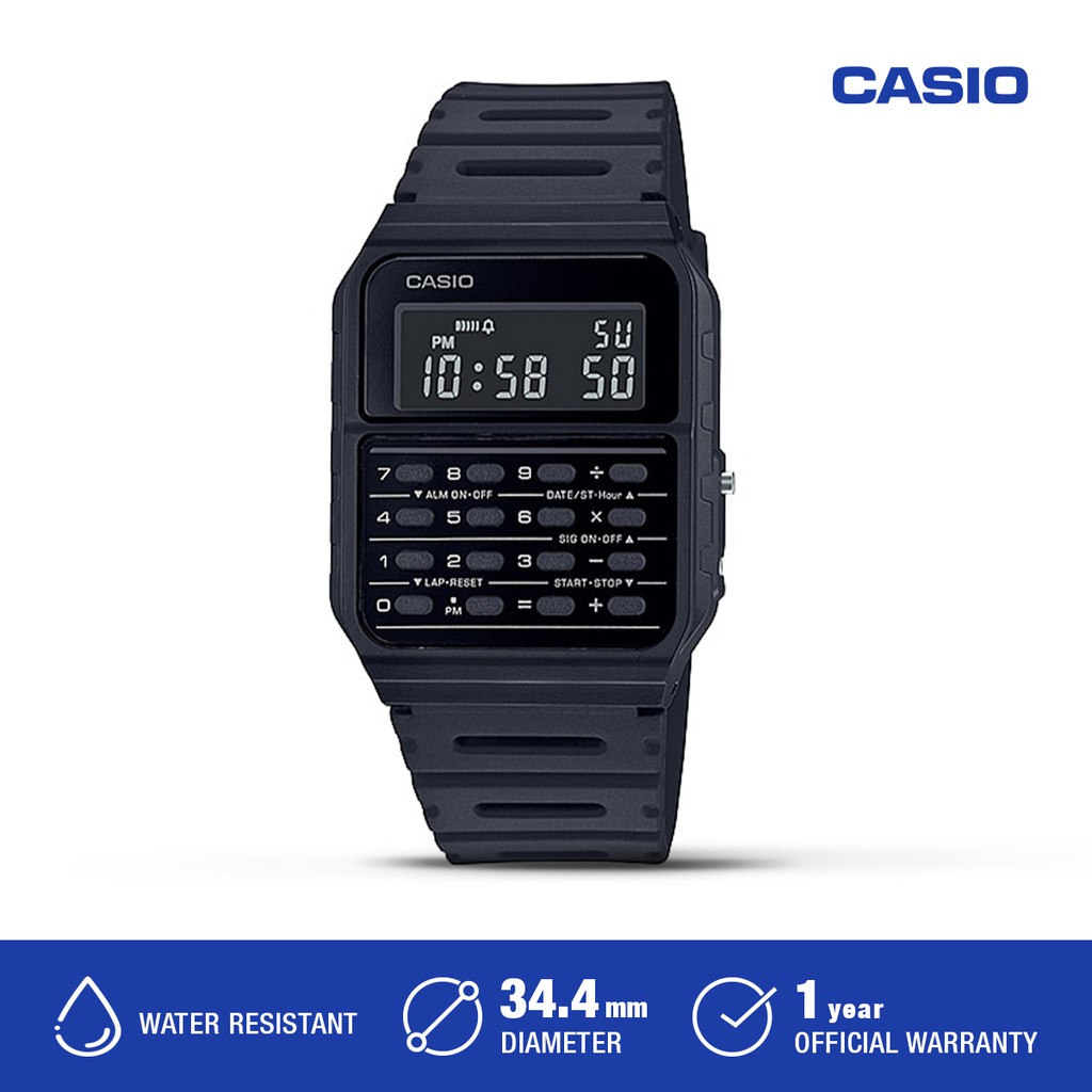 Casio Jam Tangan Pria CA-53WF-1BDF Kalkulator