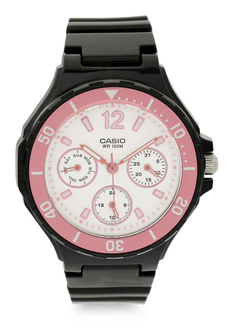 CASIO Women Digital LRW-250H-1A3VDF Black Pink