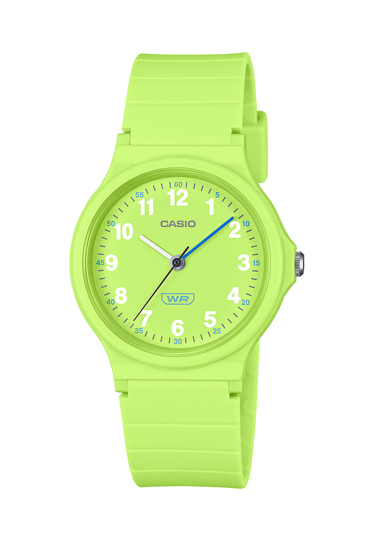 Casio POP Series - Jam Tangan Analog Wanita - Light Green Resin Band - LQ-24B-3B