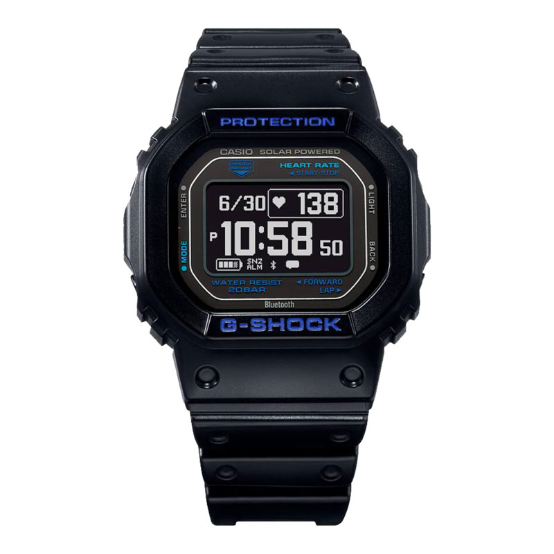 CASIO Jam Tangan Pria Casio G-Shock DW-H5600-1A2DR DWH5600 DW-H5600 Smartwatch G-Squad Heart Monitor