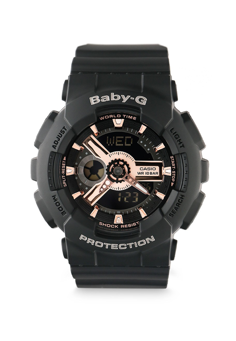 CASIO BABY-G BA-110RG-1ADR BLACK ROSEGOLD