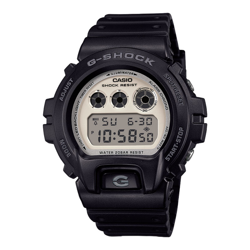 CASIO Jam Tangan Pria Casio G-Shock DW-6900WD-1DR DW6900WD DW-6900WD Black And Briliant White Digita