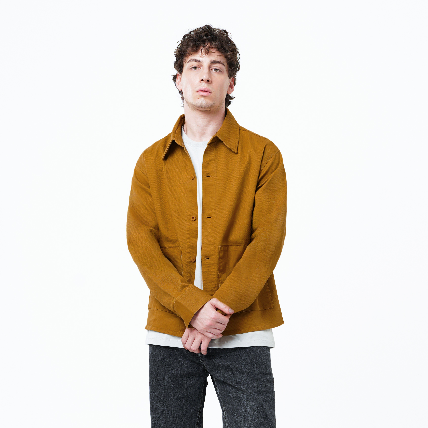 Celciusmen CELCIUS Collar Jacket LIN001642C Brown